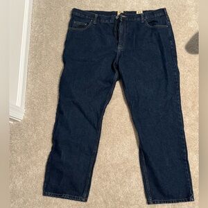 Dark blue denim jeans